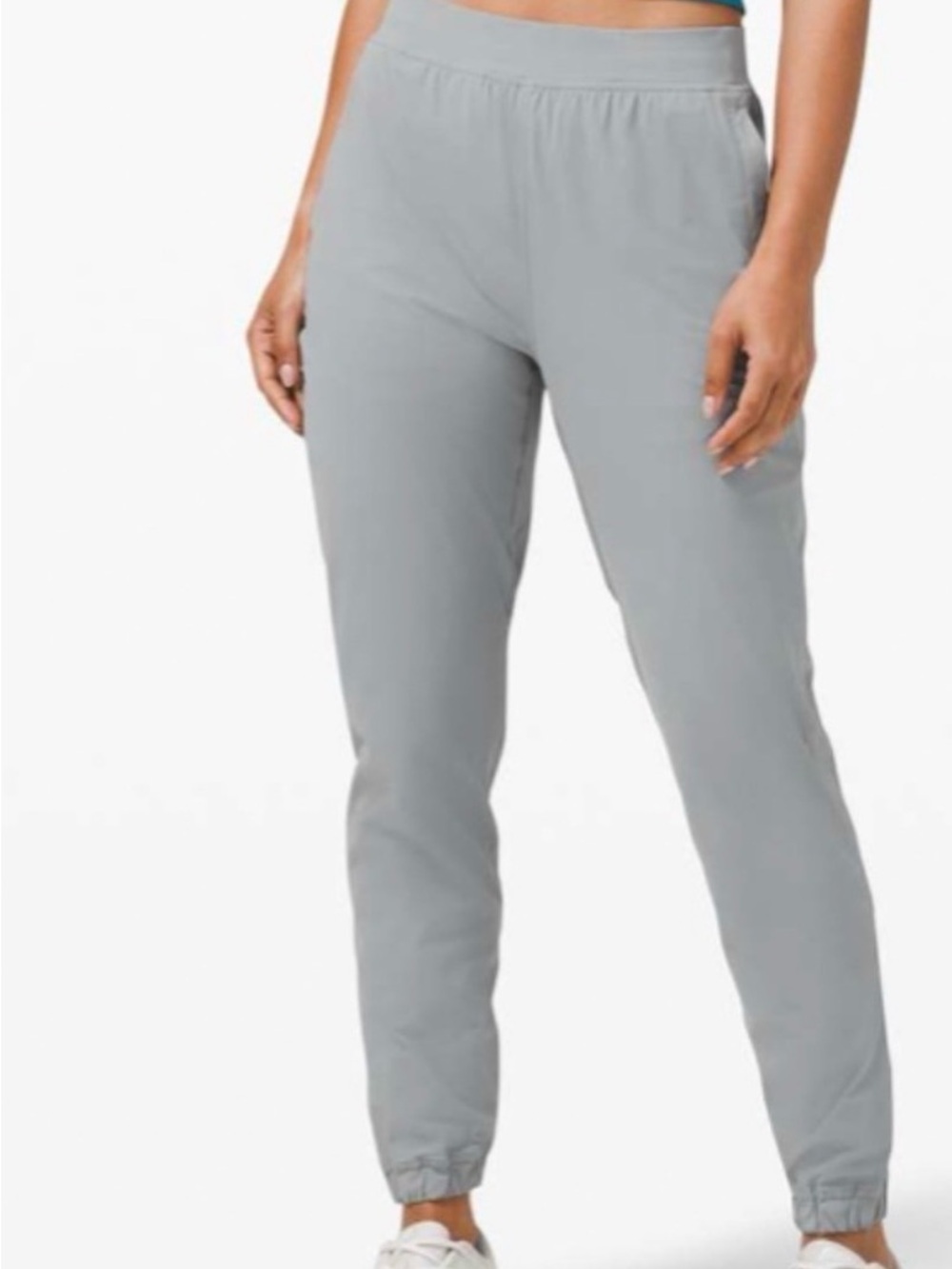 #835 LULULEMON ATHLETICA Adapted State HR Light Gray Joggers NWOT